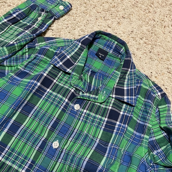 GapKids Medium (8) button up plaid shirt - Picture 2 of 3